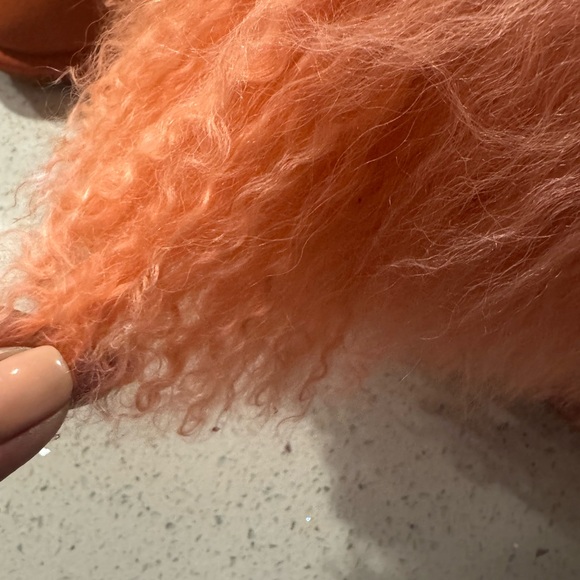 BearPaw Orange Suede Boots 8 - Picture 4 of 11